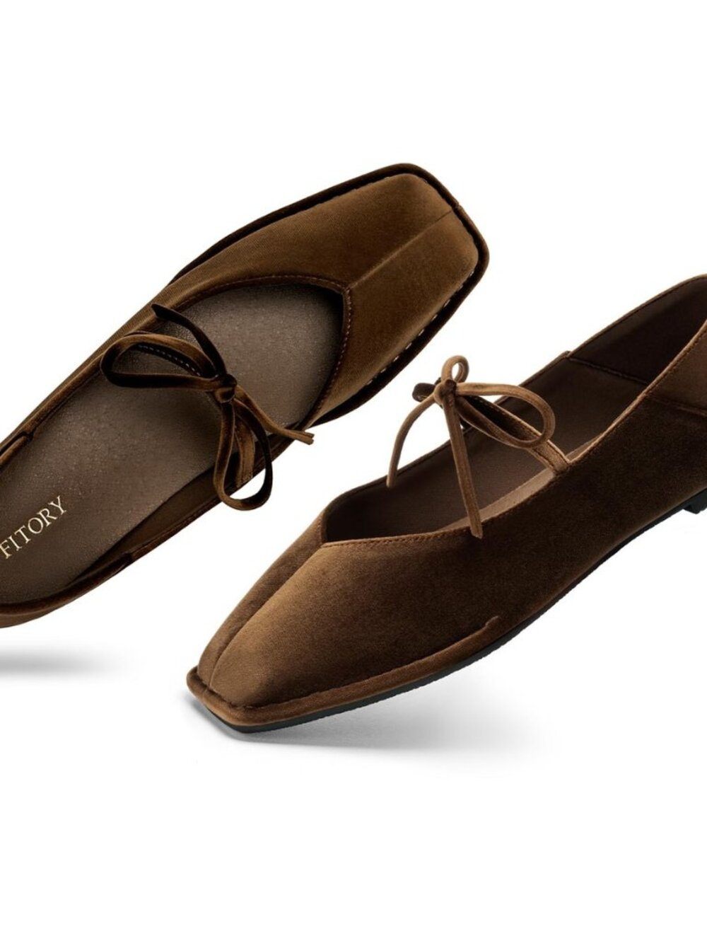 Ballet Flats for Women Mary Jane Shoes with Square Toe Comfortable
